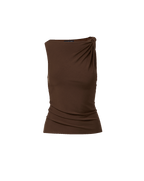 Veronica Beard Otessa Top - Dark Mocha