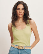 Veronica Beard Birke Scoopneck Tank - Pistachio