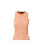 Veronica Beard Jordyn Cropped Tank Top - Muted Clay