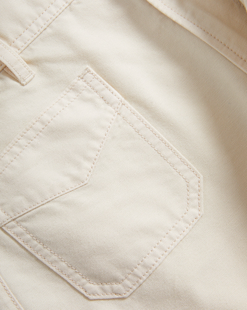 Veronica Beard Carter Canvas Short - Ecru