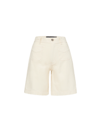 Veronica Beard Carter Canvas Short - Ecru