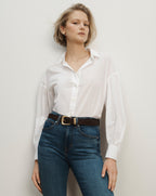 Veronica Beard Gaviel Button-Down Shirt - White