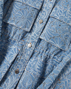 Veronica Beard Lane Burnout Denim Jacket - Lakeshore
