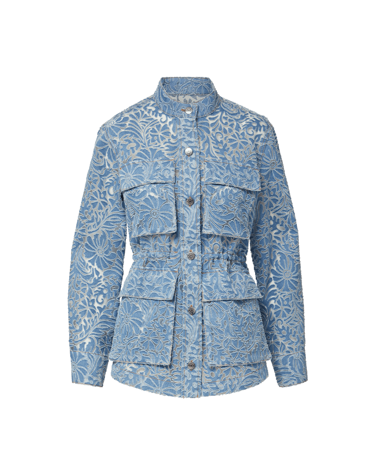 Lane Burnout Denim Jacket in Lakeshore | Veronica Beard