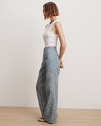 Veronica Beard Taylor Burnout Wide-Leg Jean - Lakeshore