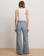 Veronica Beard Taylor Burnout Wide-Leg Jean - Lakeshore