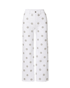 Veronica Beard Grant Studded Wide-Leg Jean - White