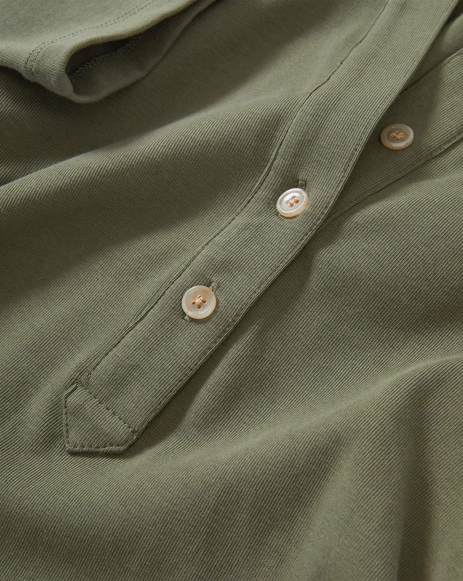 Besser Polo Midi Dress in Stone Army Green