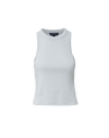 Veronica Beard Jordyn Cropped Tank Top - River Mist