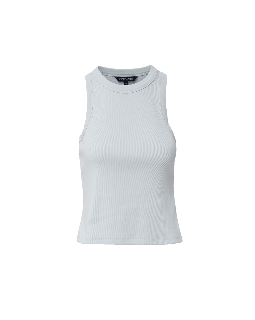 Veronica Beard Jordyn Cropped Tank Top - River Mist