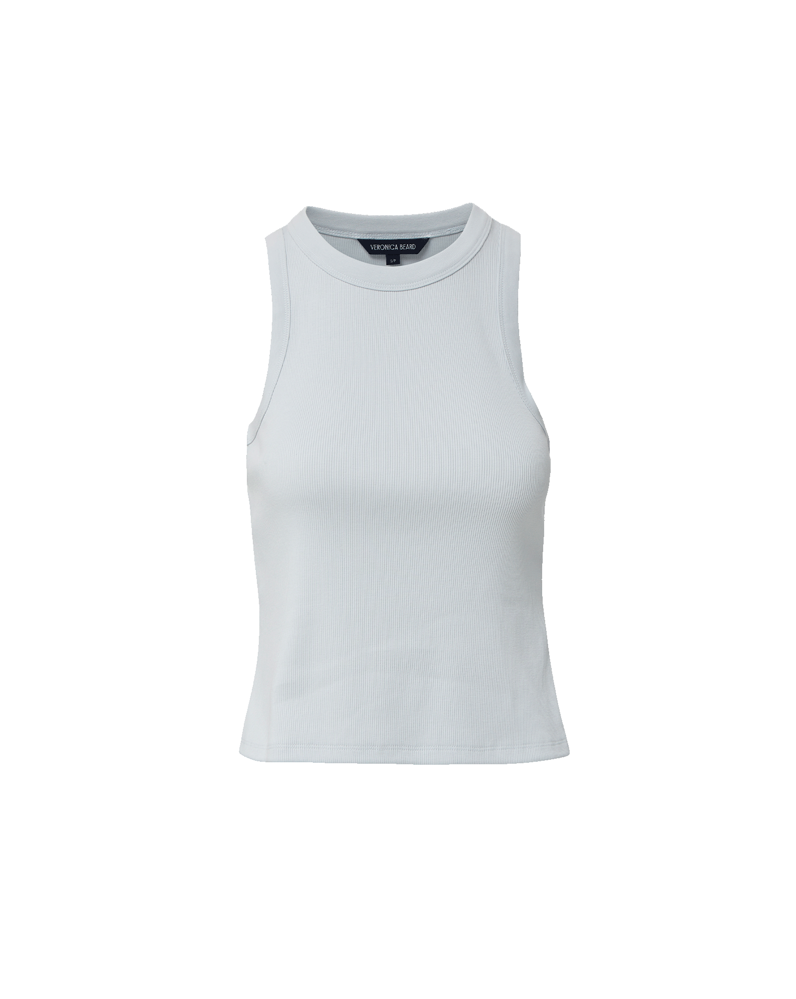 Veronica Beard Jordyn Cropped Tank Top - River Mist
