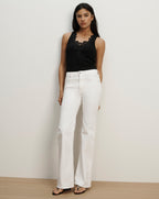 Veronica Beard Narcisa Embroidered Tank Top - Black