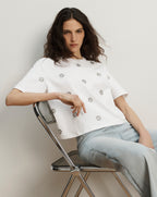 Veronica Beard Sebastian Embellished T-Shirt - White