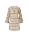 Veronica Beard Novien Crochet Mini Dress - Deep Ochre/Dove White Multi