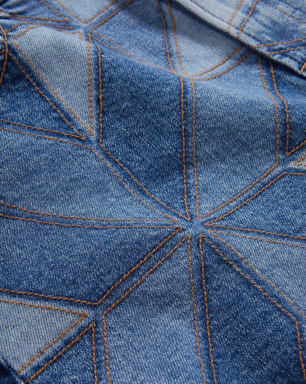 Veronica Beard Elijah Short W/ Denim Quilt Patchwork - Prism Blue