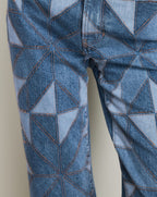 Veronica Beard Dylan Ankle High Rise Straight - Prism Blue