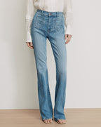 Veronica Beard Beverly Skinny-Flare Jeans - Sneak Peek