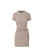 Veronica Beard Striped knit mini dress with tie waist.