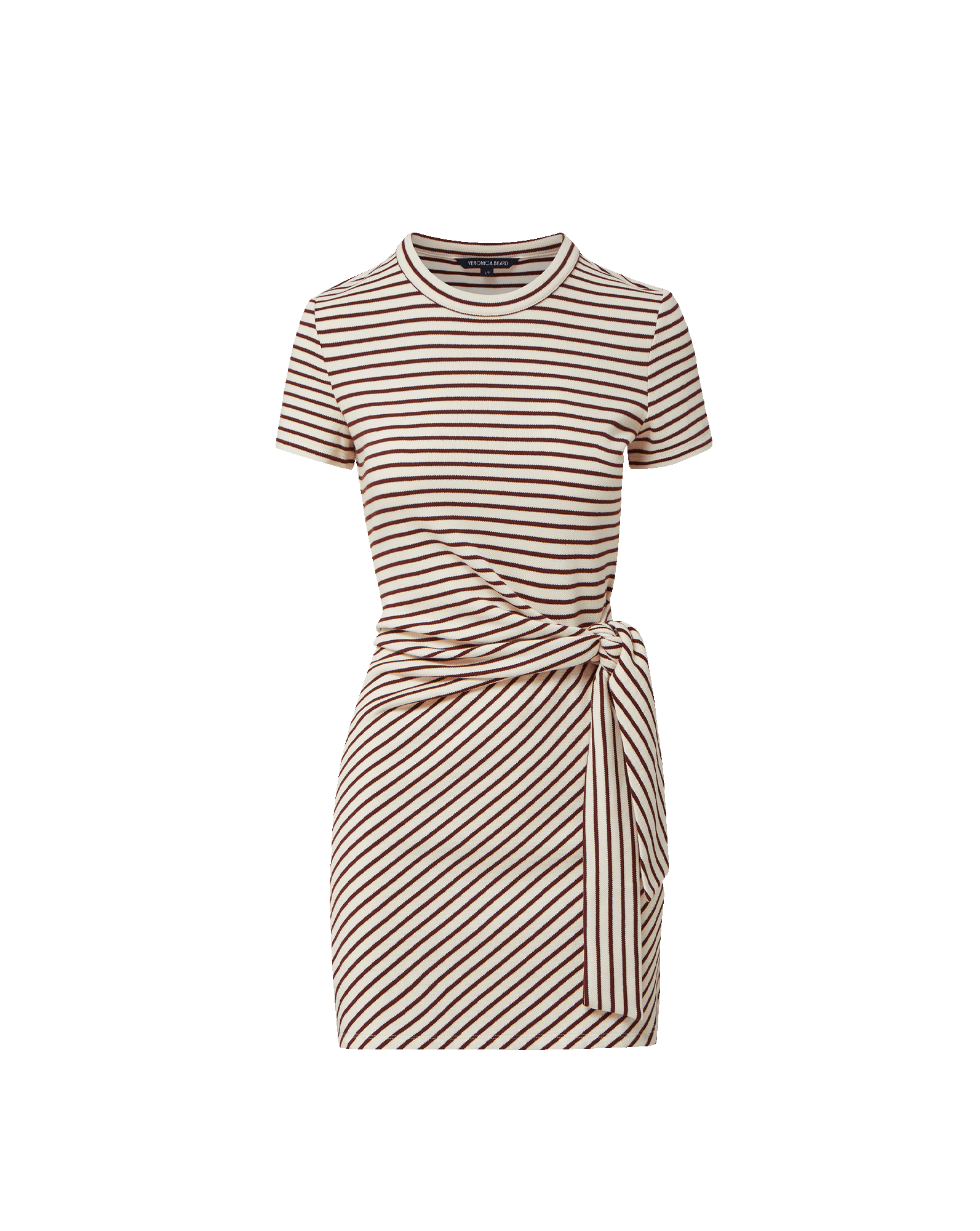 beige and black striped dress Veronica Beard Women's Elvaris - Brown - Size XL formal dress with train Perfect for evening outings 20 black dresses that Size:XL (14-16)