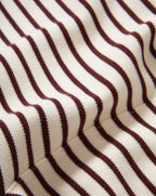 Veronica Beard Cream and brown striped knit shorts