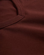 Veronica Beard Devin V-Neck Tee - Raisin