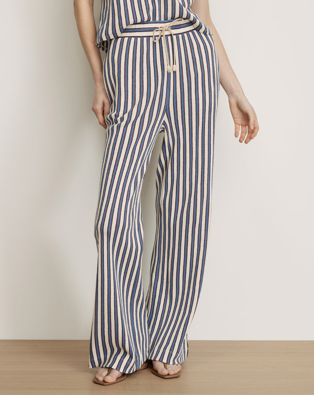 Veronica Beard Zosia Pant - Ecru Bluefin Multi