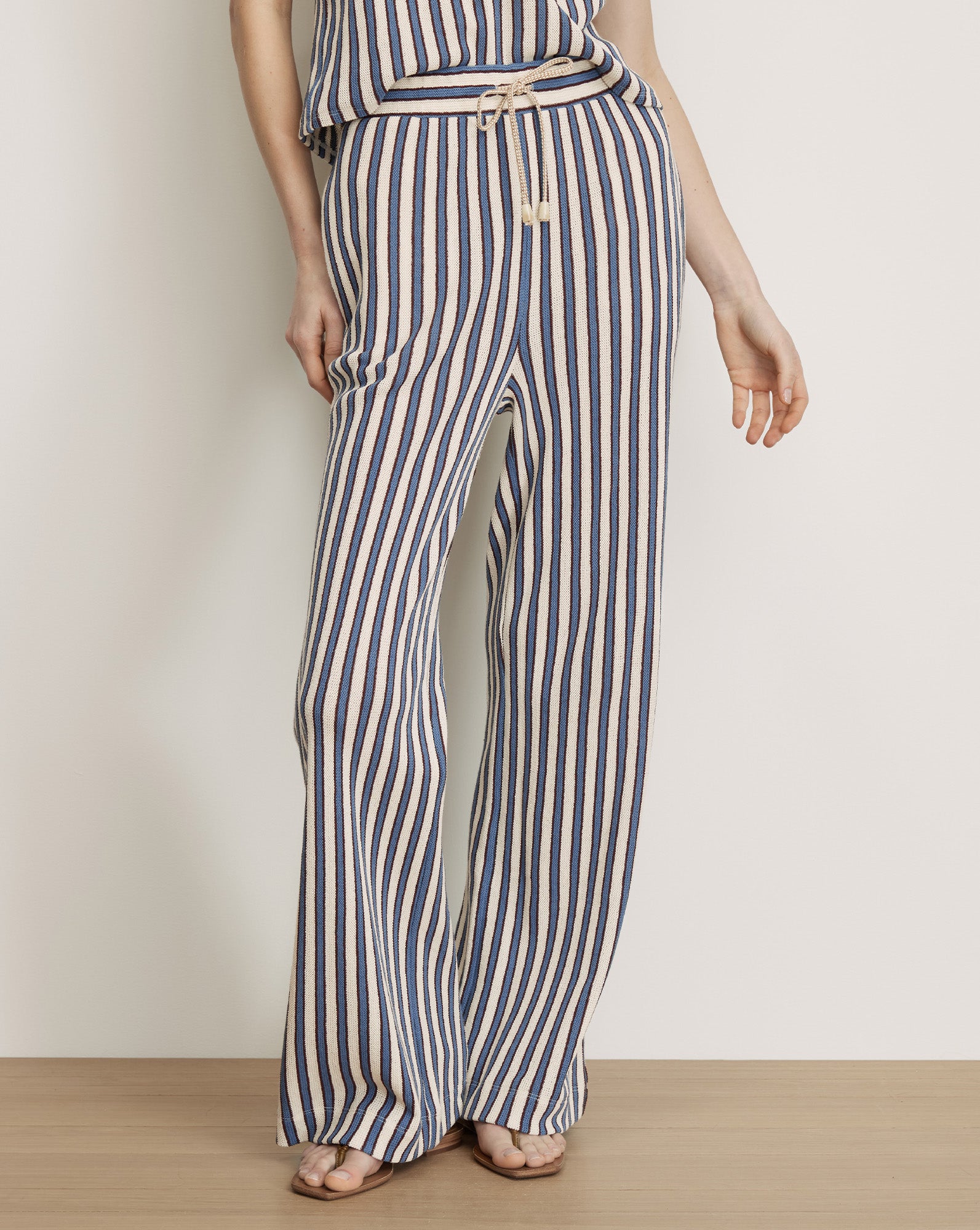 Veronica Beard Zosia Pant - Ecru Bluefin Multi