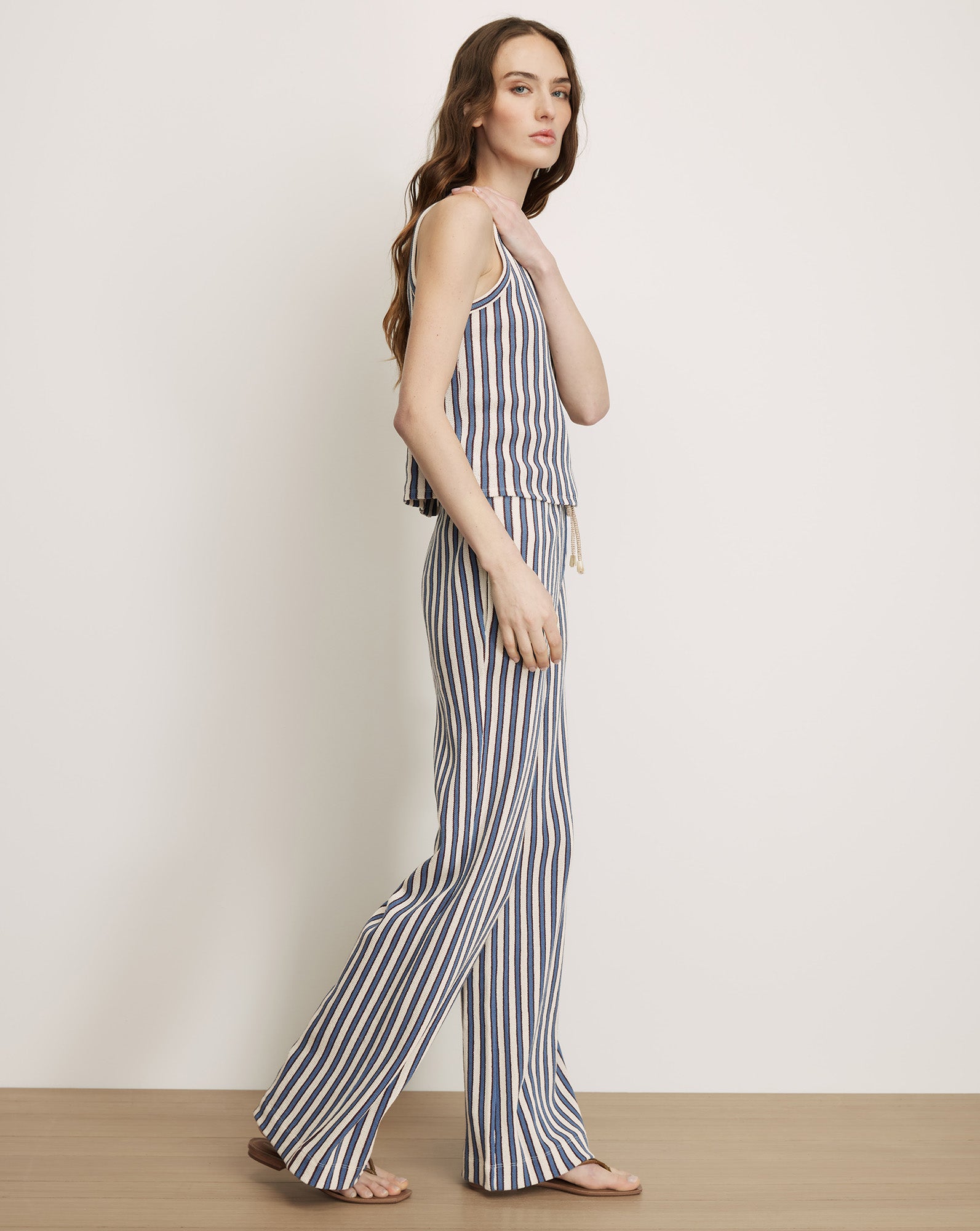 Veronica Beard Zosia Pant - Ecru Bluefin Multi