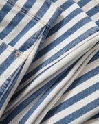 Veronica Beard Blue and white striped denim jeans