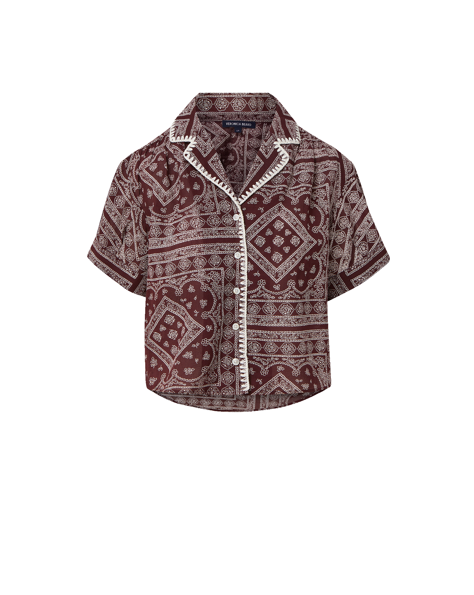 Veronica Beard Ilene Top - Raisin/Dove