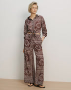 Veronica Beard Lloyd Shirt With Whipstitch - Raisin Dove