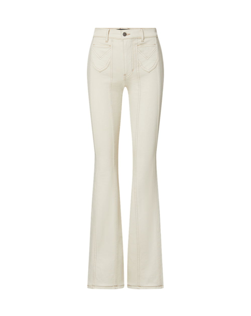 Beverly Skinny-Flare Jeans in with Ecru | Veronica Beard