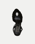 Veronica Beard Genevieve Peep-Toe Sandal - Black
