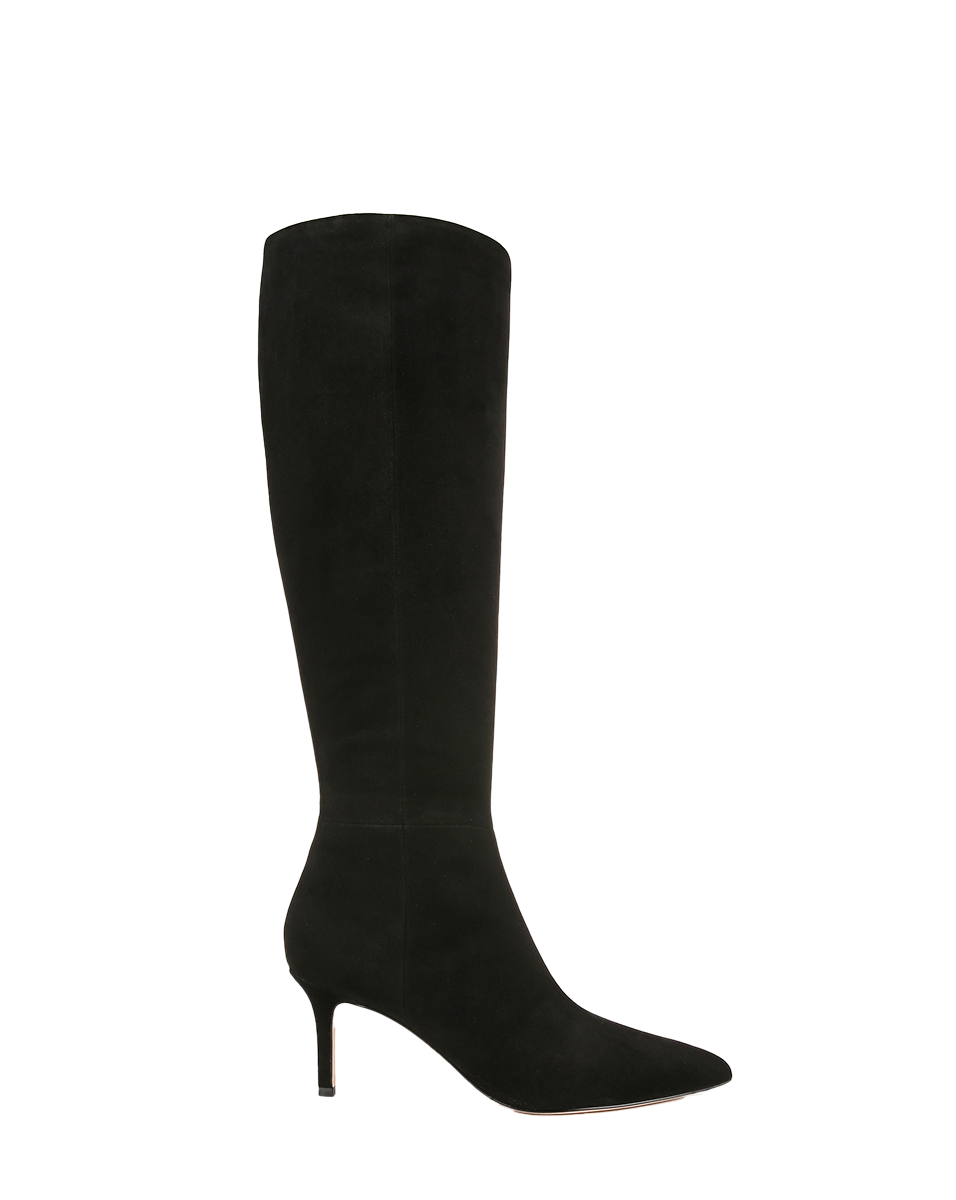 Veronica Beard Lisa Mid-Heel Boot - Black