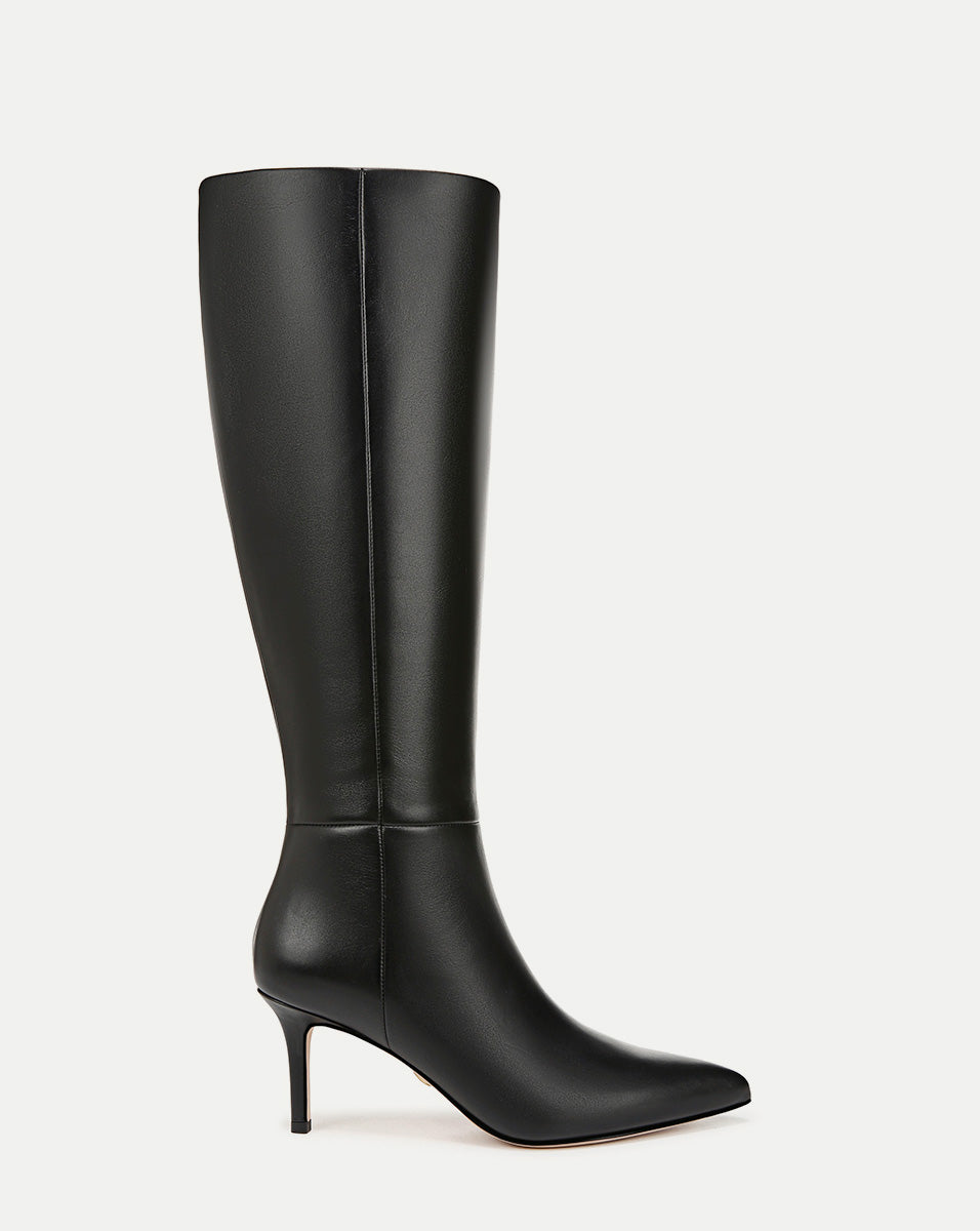 Veronica Beard Lisa Mid-Heel Boot - Black
