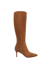 Veronica Beard Lisa Mid-Heel Boot - Chestnut