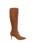 Veronica Beard Lisa Mid-Heel Boot - Chestnut