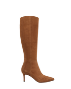 Veronica Beard Lisa Mid-Heel Boot - Chestnut