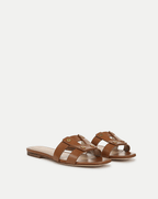 Veronica Beard Via Slide Sandal - Honey