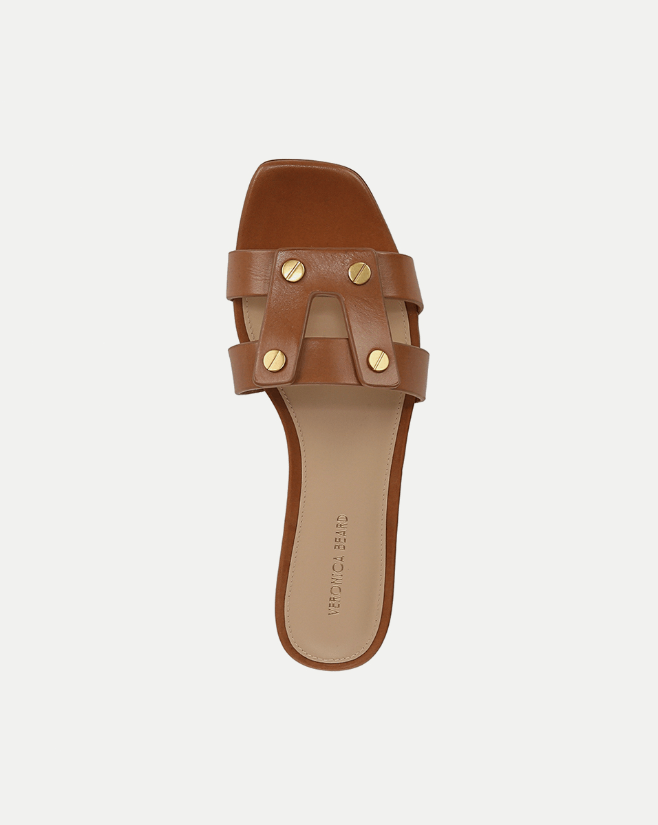Veronica Beard Via Slide Sandal - Honey