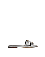 Veronica Beard Via Slide Sandal - Silver