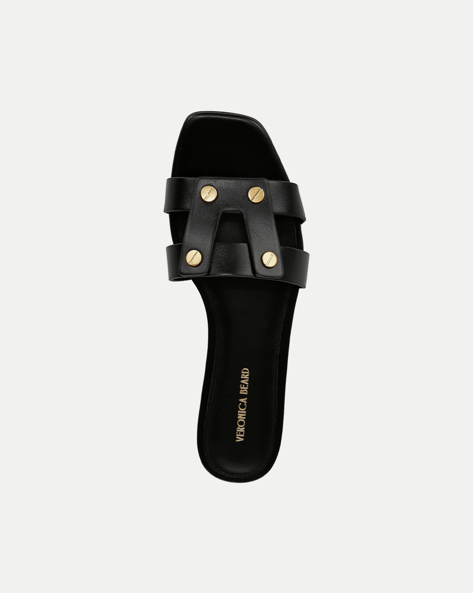 Veronica Beard Via Slide Sandal - Black