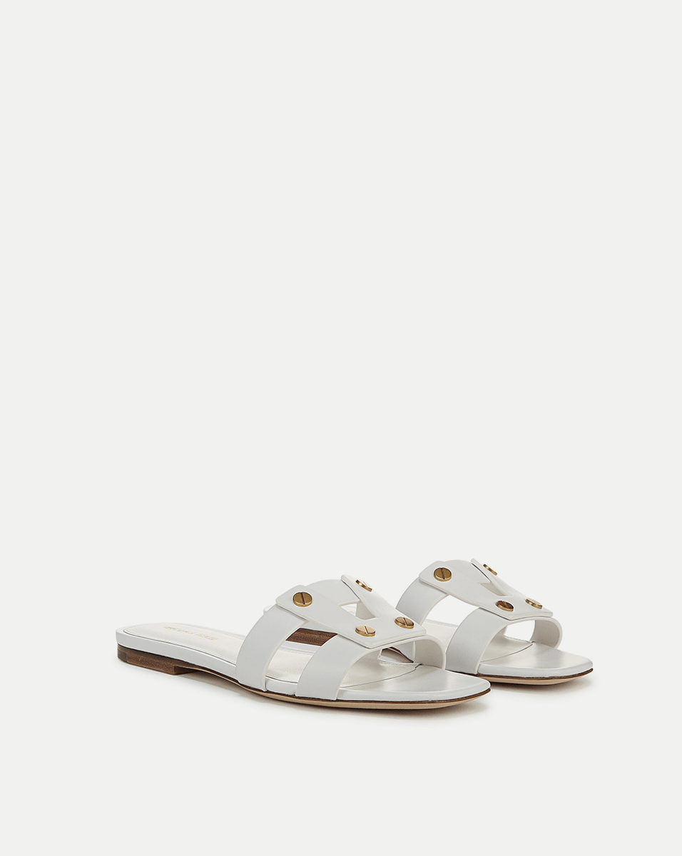 Veronica Beard Via Slide Sandal - Coconut