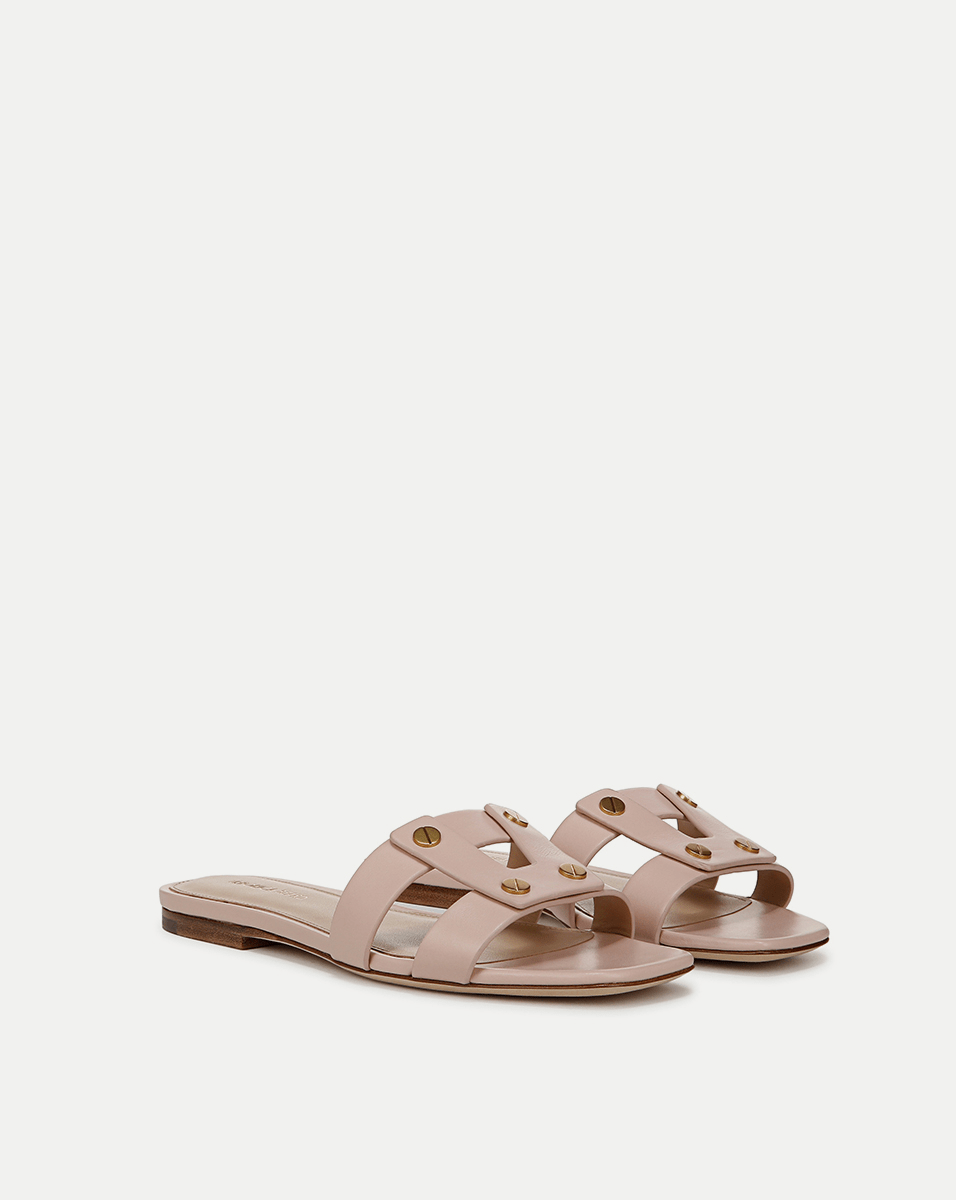 Veronica Beard Via Slide Sandal - Rose