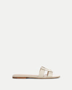 Veronica Beard Via Slide Sandal - Ecru