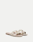 Veronica Beard Via Slide Sandal - Ecru