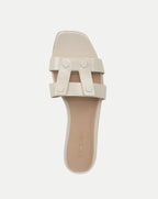 Veronica Beard Via Slide Sandal - Ecru