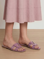 Veronica Beard Via Slide Sandal - Orchid Haze