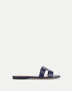 Veronica Beard Via Slide Sandal - Navy