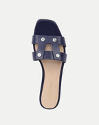 Veronica Beard Via Slide Sandal - Navy